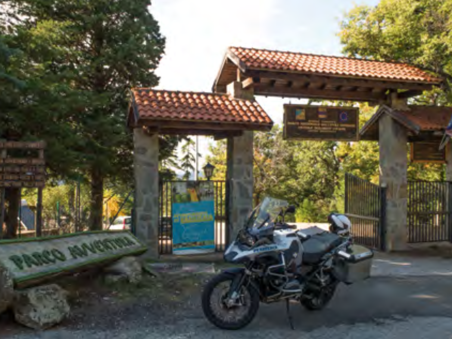 Parco Avventura Accettura in moto