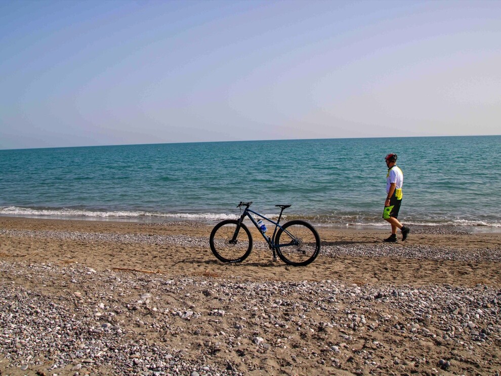Spiaggia di Policoro in bici