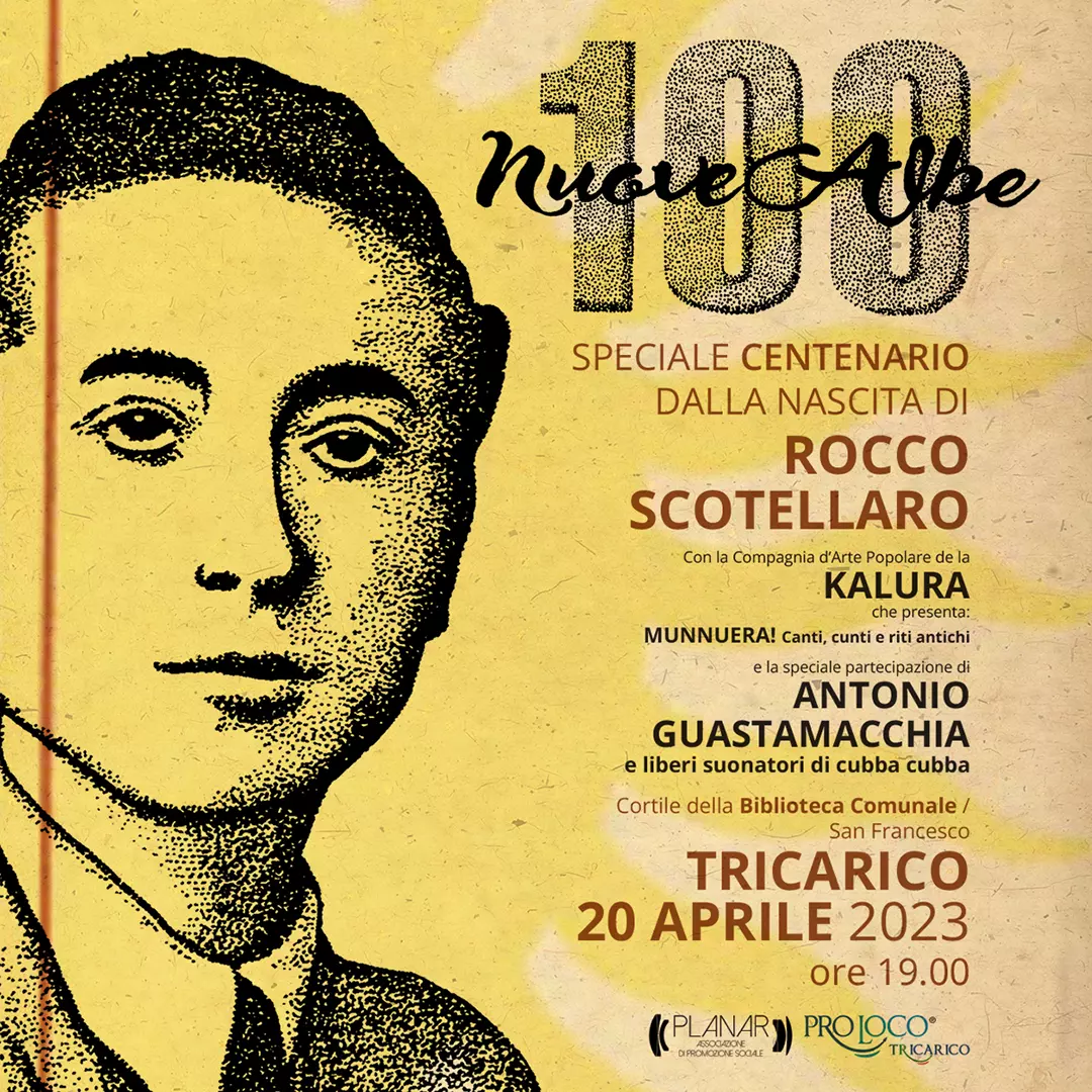 "100 Nuove Albe" Tricarico festeggia il 100° compleanno di Rocco Scotellaro