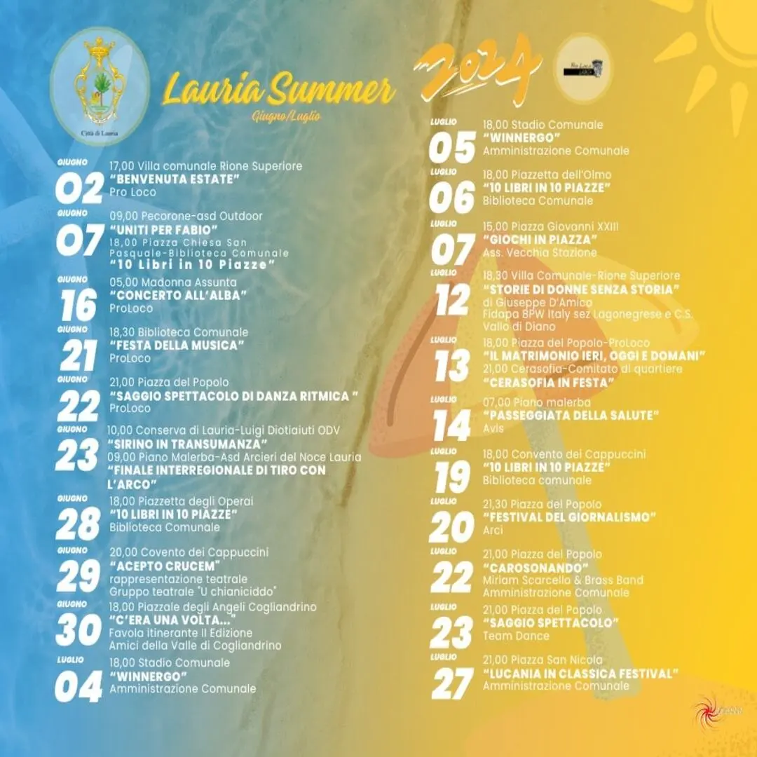 Lauria Summer Events