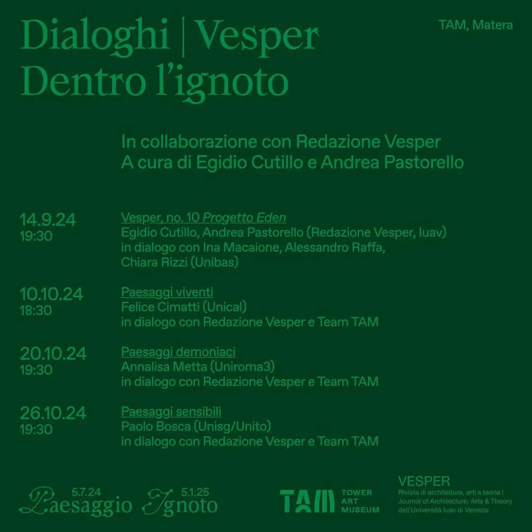 Dialoghi | Vesper. Dentro l’ignoto