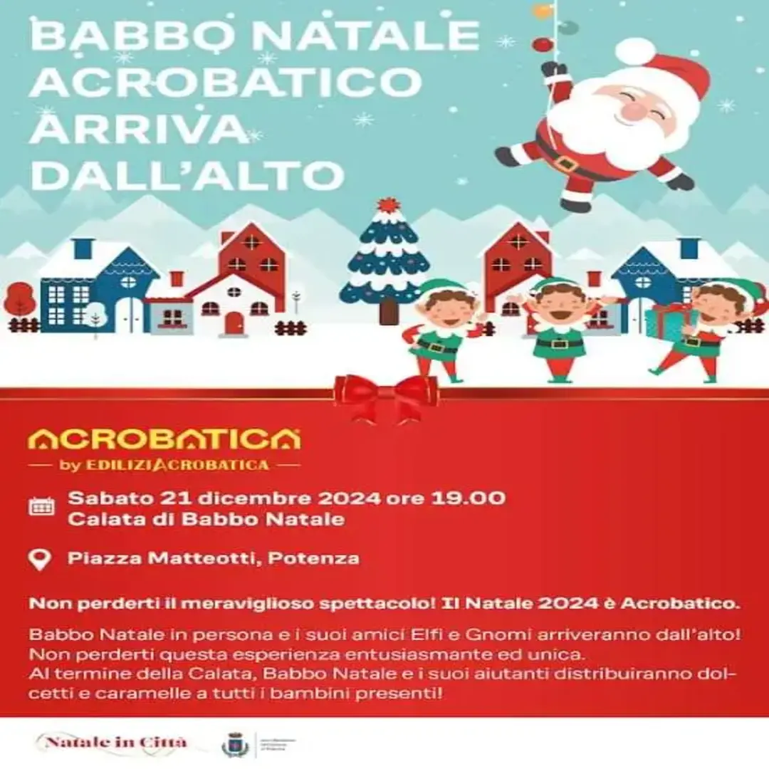 Babbo Natale e la Befana a Potenza sono "acrobatici"